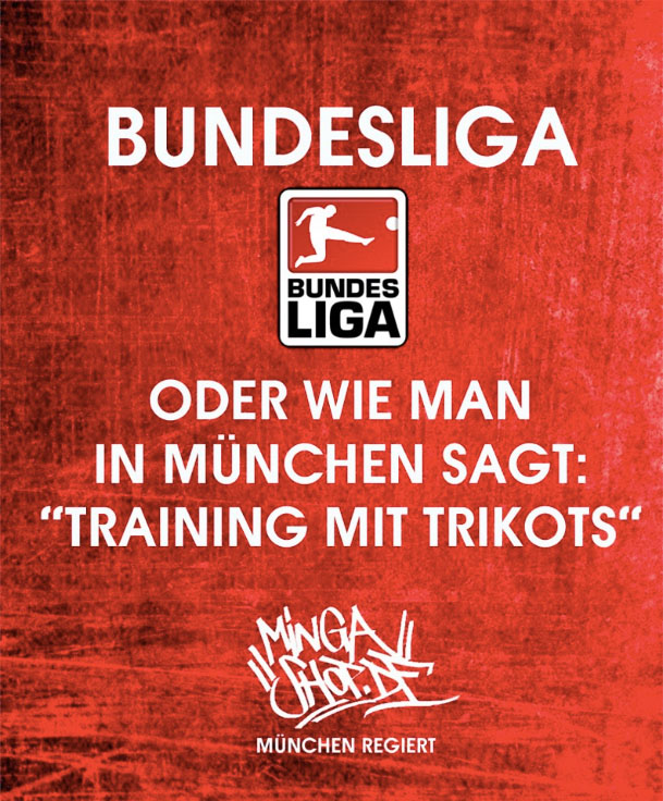 Bundesliga München Training mit Trikots