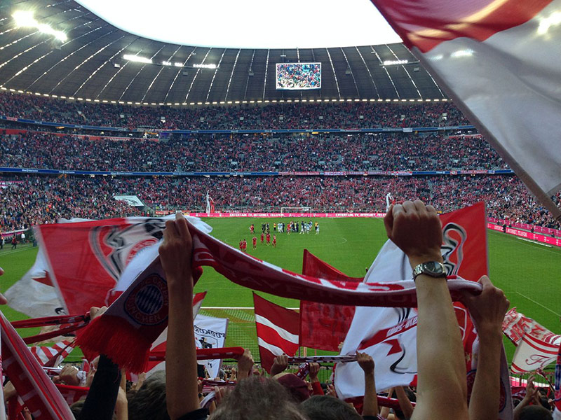 FC Bayern gegen Mainz 05 aus der Südkurve