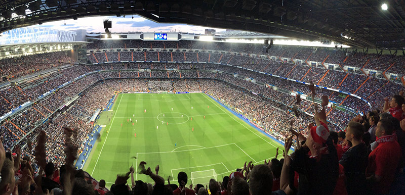 Bayern verliert in Madrid - Stadion Panorama