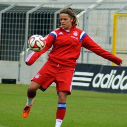Laura Feiersinger, FC Bayern - MSV Duisburg (6:0), 5.9.2014, Frauen-Bundesliga, Fotoallerlei