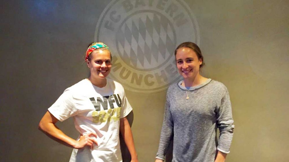 Katie Stengel und Gina Lewandowski, FC Bayern München Frauen, Women's Soccer Munich