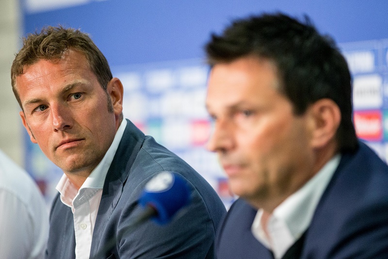 Christian Heidel und Markus Weinzierl stehen auf Schalke vor einer großen Herausforderung.(Foto: Maja Hitij / Bongarts / Getty Images)