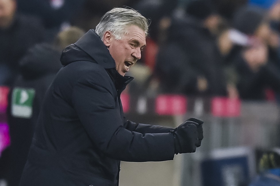 Carlo Ancelotti had reason to celebrate. (Photo: GUENTER SCHIFFMANN/AFP/Getty Images)