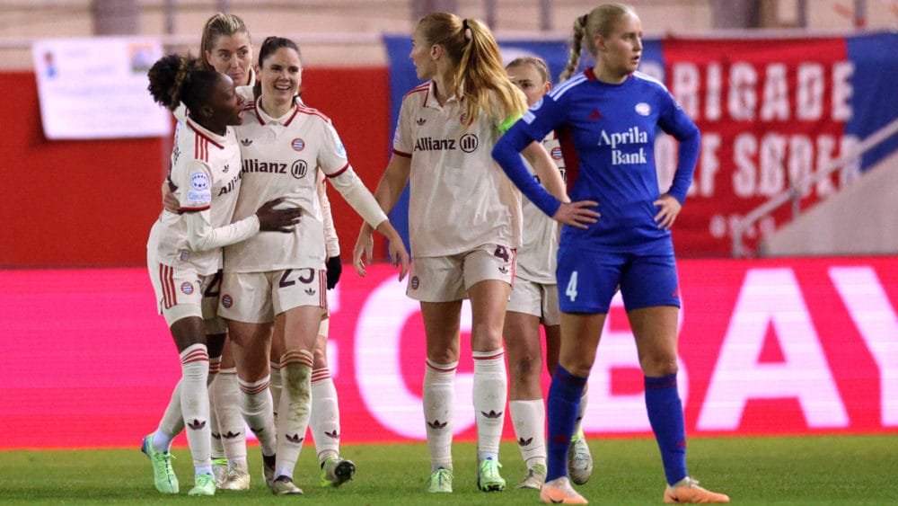 Die Frauen des FC Bayern besiegen in der Champions League Valarenga.