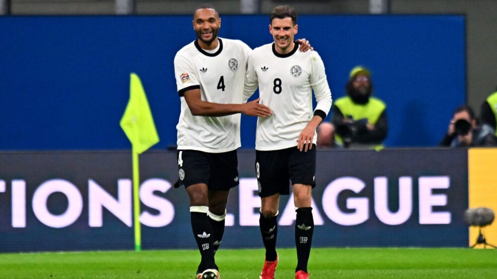 Jonathan Tah und Leon Goretzka