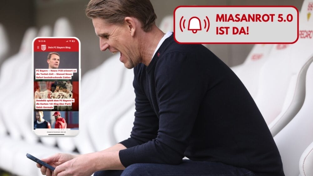Christoph Freund freut sich wahrscheinlich über das Redesign von Miasanrot