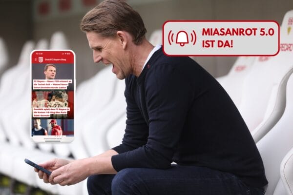 Christoph Freund freut sich wahrscheinlich über das Redesign von Miasanrot