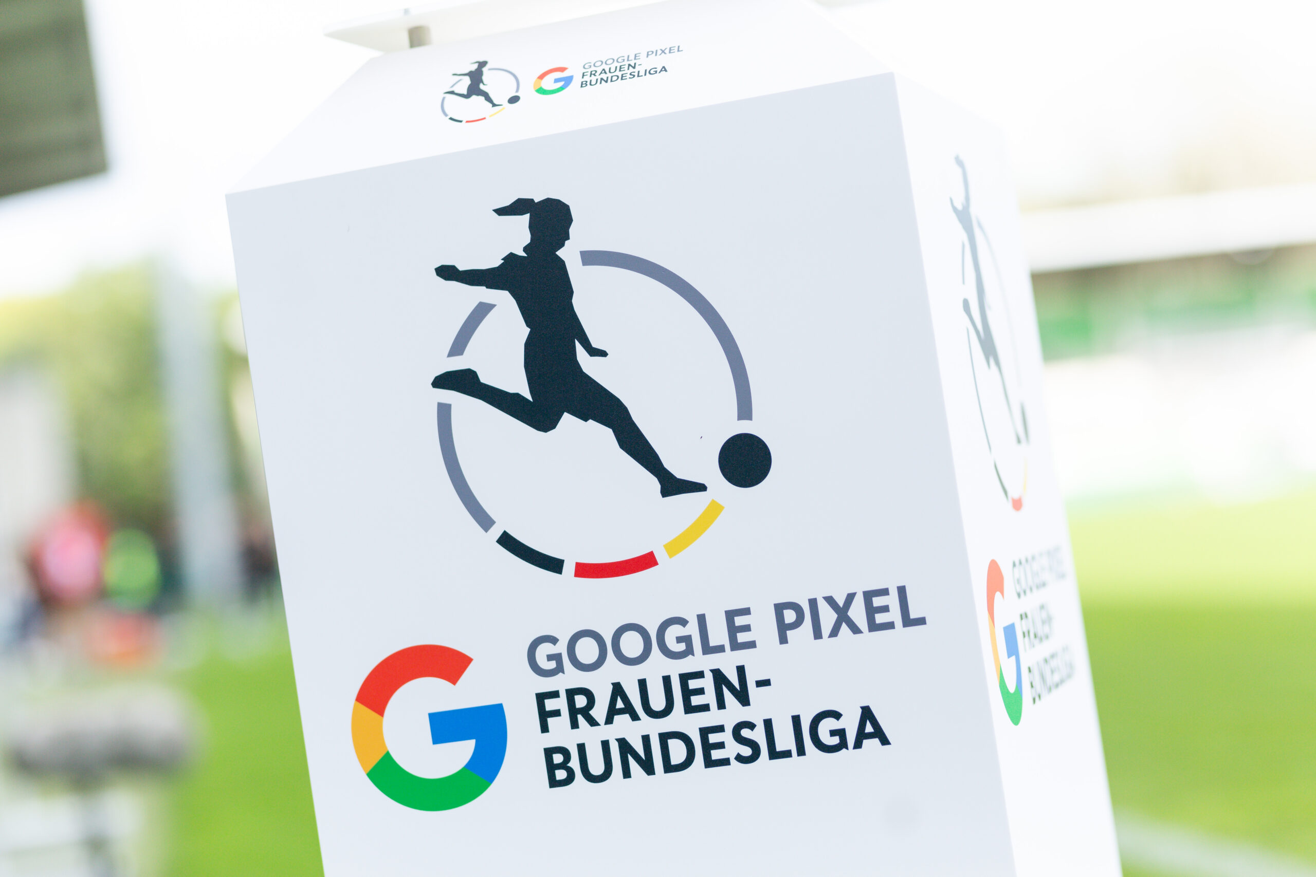 Das Logo der Google Pixel Frauen-Bundesliga.