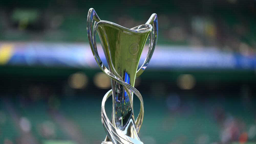Die Trophäe der Champions League bei den Frauen