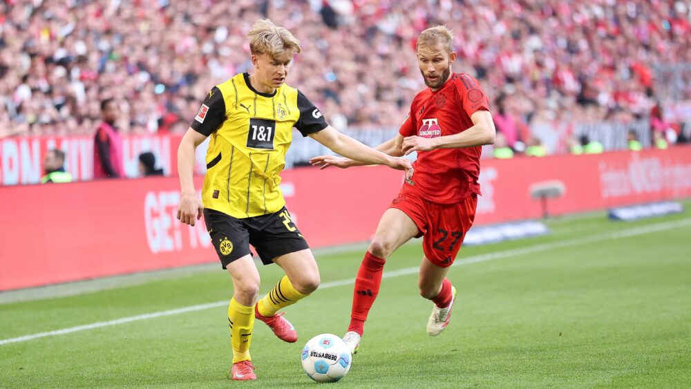Der FC Bayern trifft am Samstag auf Borussia Dortmund