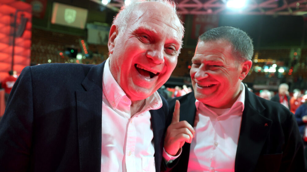 Uli Hoeneß und Max Eberl (FC Bayern)
