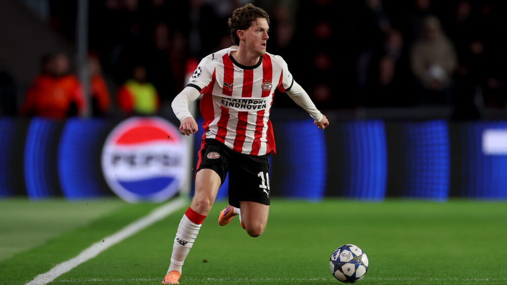 Paul Wanner im Trikot der PSV Eindhoven. Am Mittwoch trifft er auf den FC Bayern.