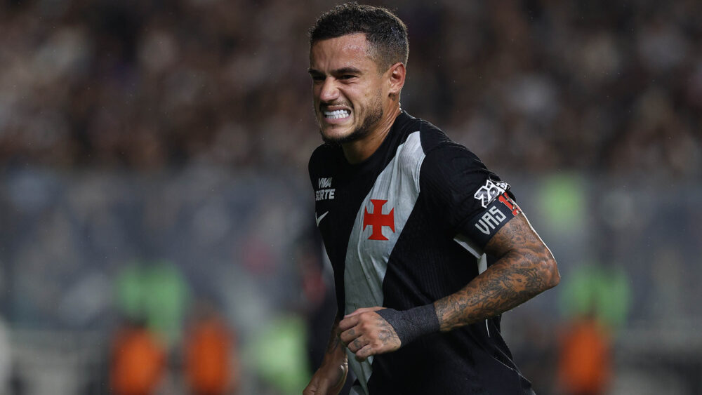 Philippe Coutinho (ehemals FC Bayern) verzieht das Gesicht.