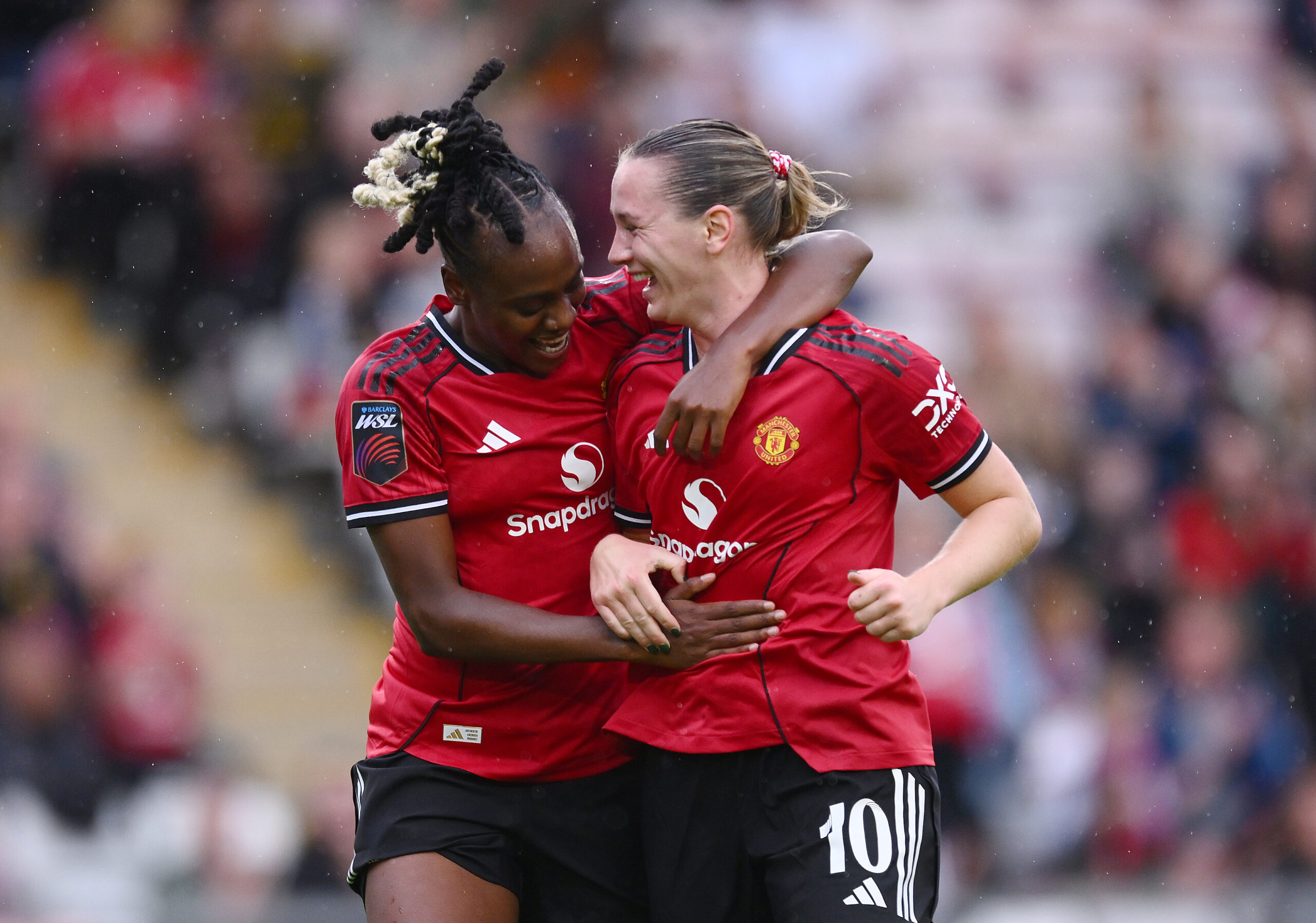 Malard und Terland wollen gegen den FC Bayern für Furore sorgen. Hier jubeln sie Arm in Arm im Trikot von Manchester United.