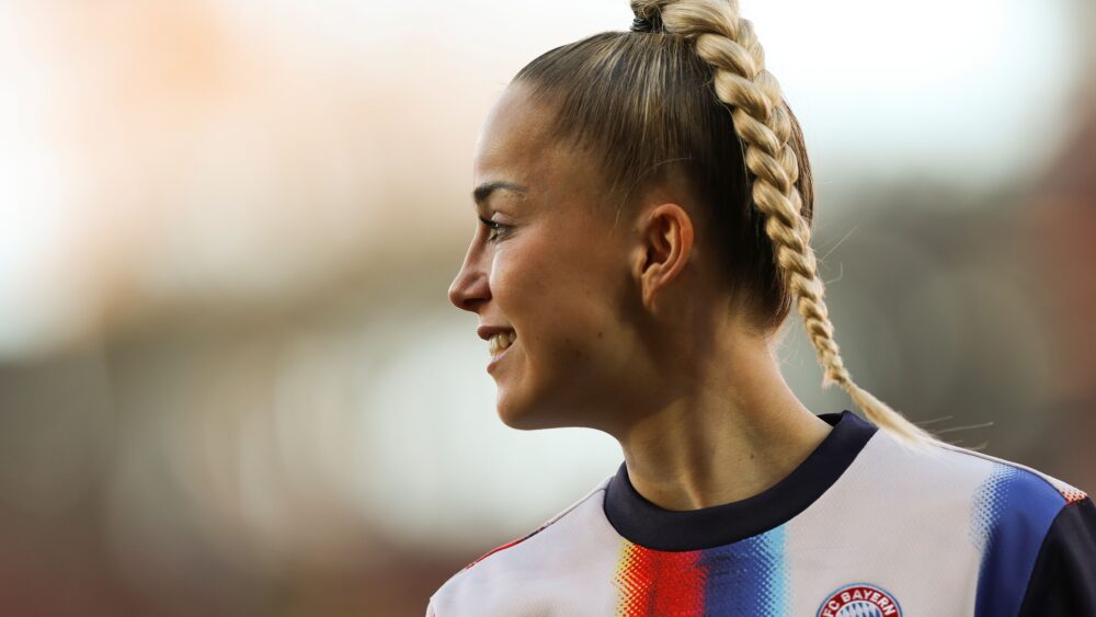 Giulia Gwinn vom FC Bayern konnte in dieser Saison das Double gewinnen