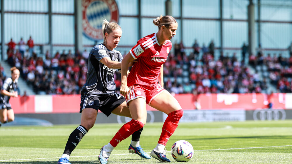 Die FC Bayern Frauen empfangen zum letzten Heimspiel Eintracht Frankfurt