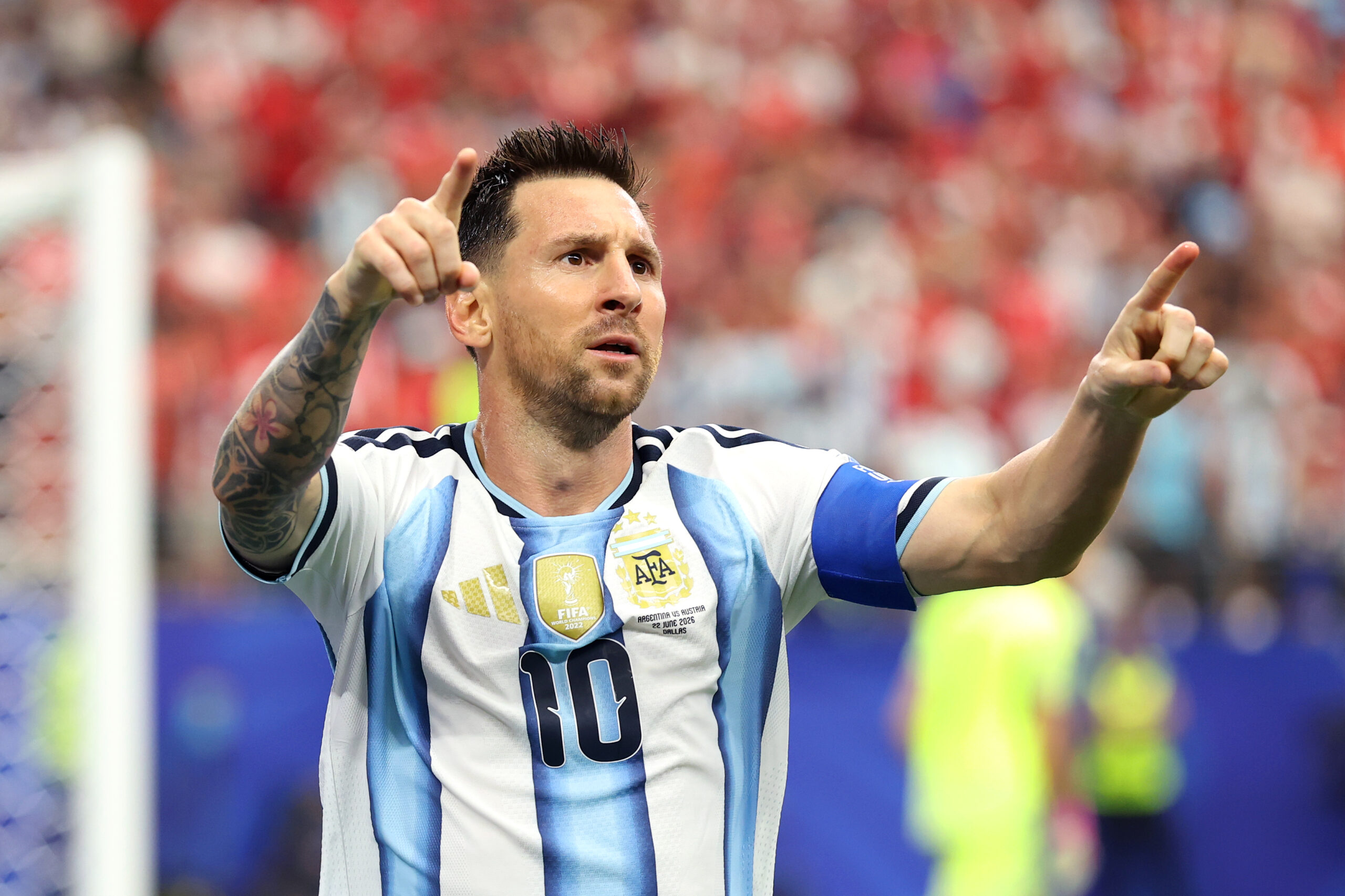 Lionel Messi jubelt bei der WM 2026 für Argentinien