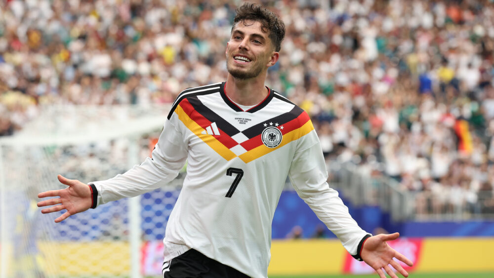 Kai Havertz jubelt für das DFB-Team bei der WM 2026.