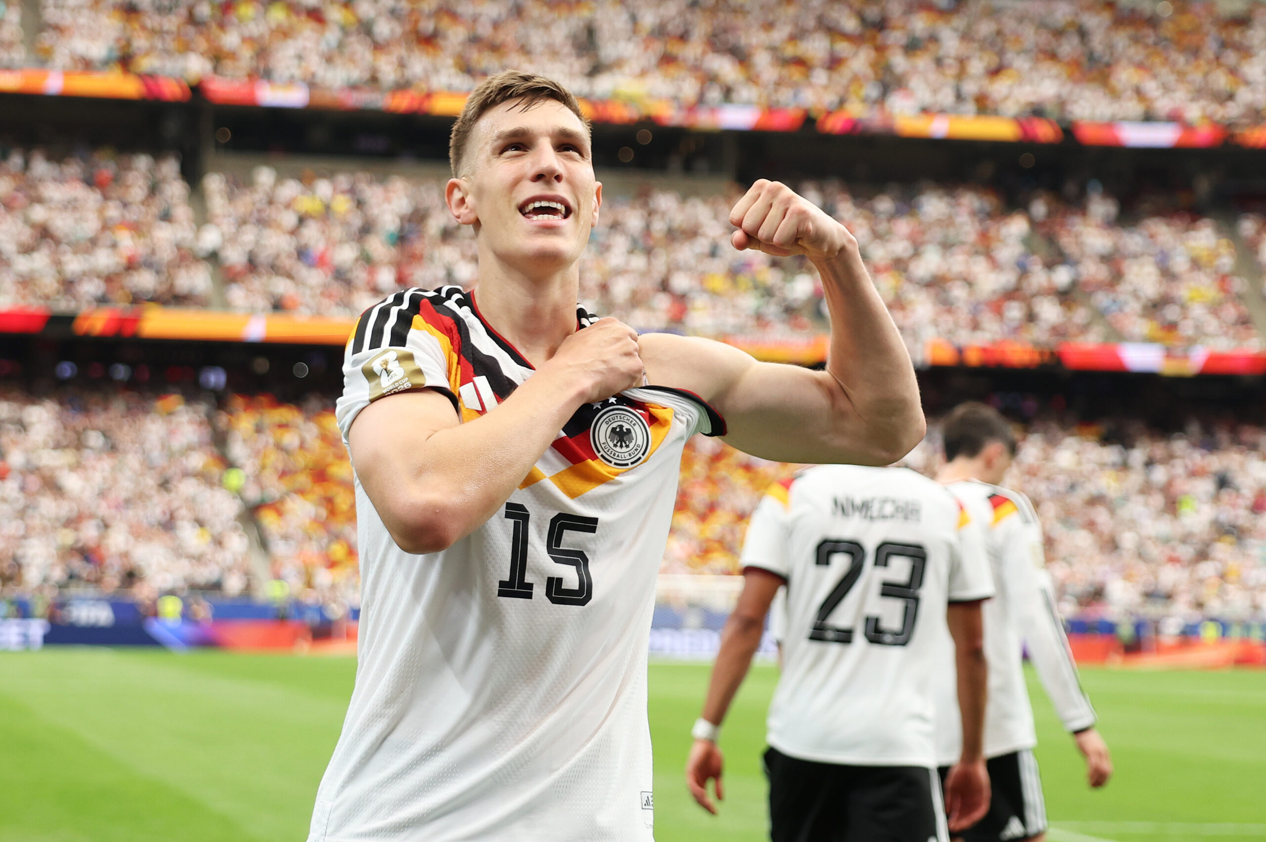 Nico Schlotterbeck jubelt für Deutschland und das DFB-Team bei seinem Treffer gegen Curacao bei der WM 2026.