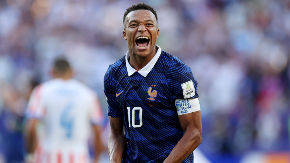 Kylian Mbappé jubelt für Frankreich bei der WM 2026