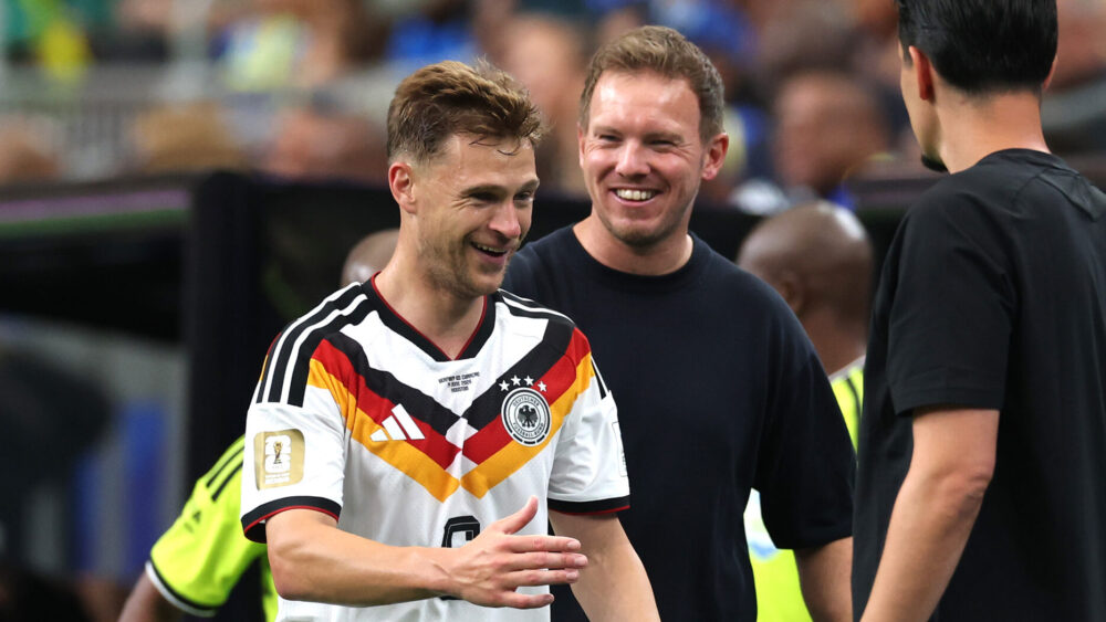 Joshua Kimmich (FC Bayern, hier im DFB-Trikot) und Julian Nagelsmann (DFB-Team)